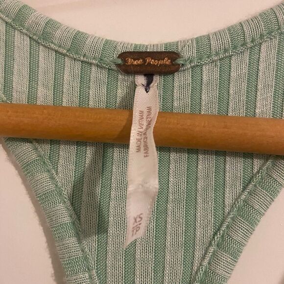 NWOT Free People Drops Of Venus Mint Green Sleeveless Midi Dress Sz XS oversized - Picture 14 of 16